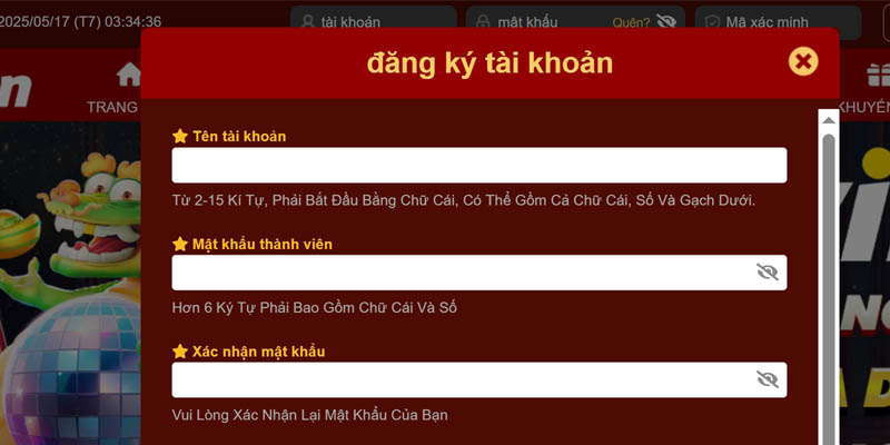 Đăng ký 98WIN hướng dẫn 3 bước đơn giản nhất